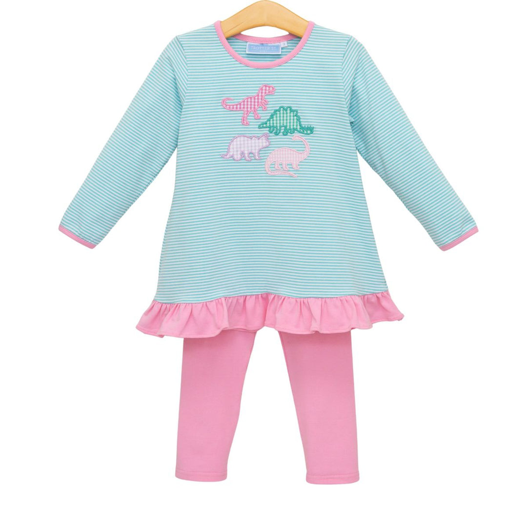 Dino Ruffle Pant Set
