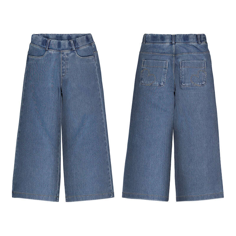 Long Knit Denim Pant