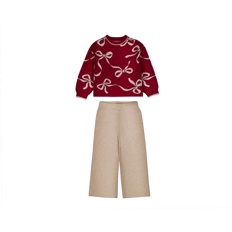 Long Knit Trousers Set