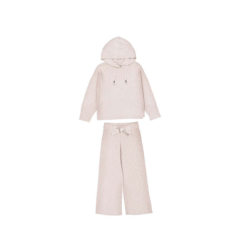 Long Knit Trousers Set