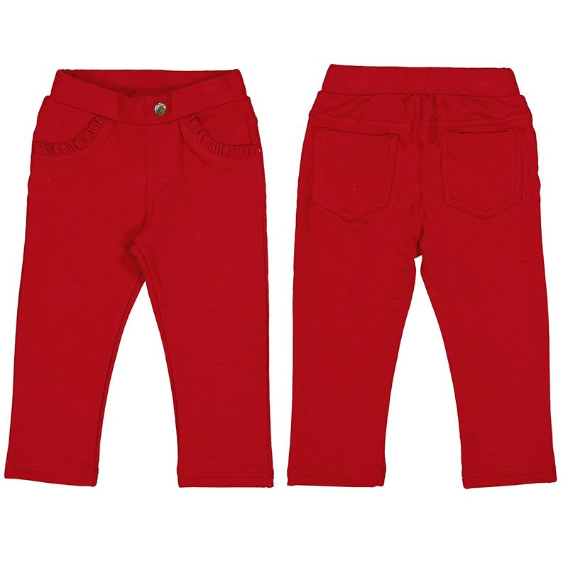 Ruffle Pocket Fleece Trousers