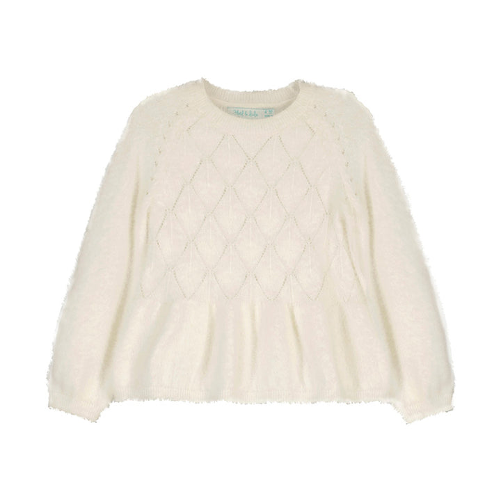 Openwork Shimmer Sweater