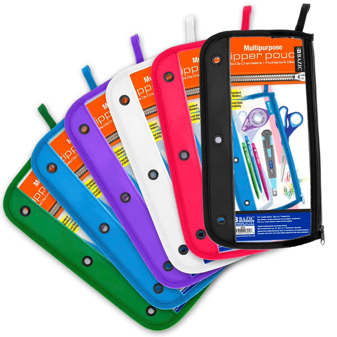 Clear 3-Ring Pencil Pouch