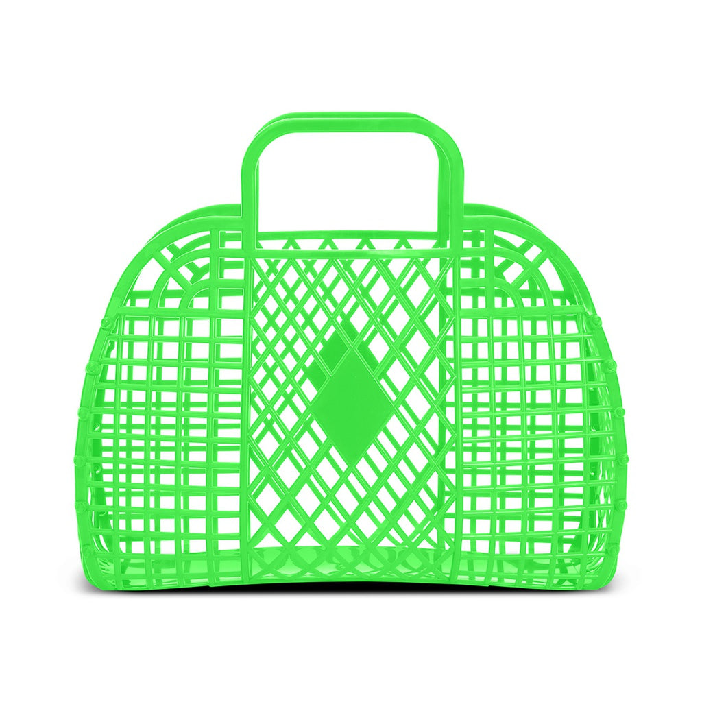 Small Neon Green Jelly Bag