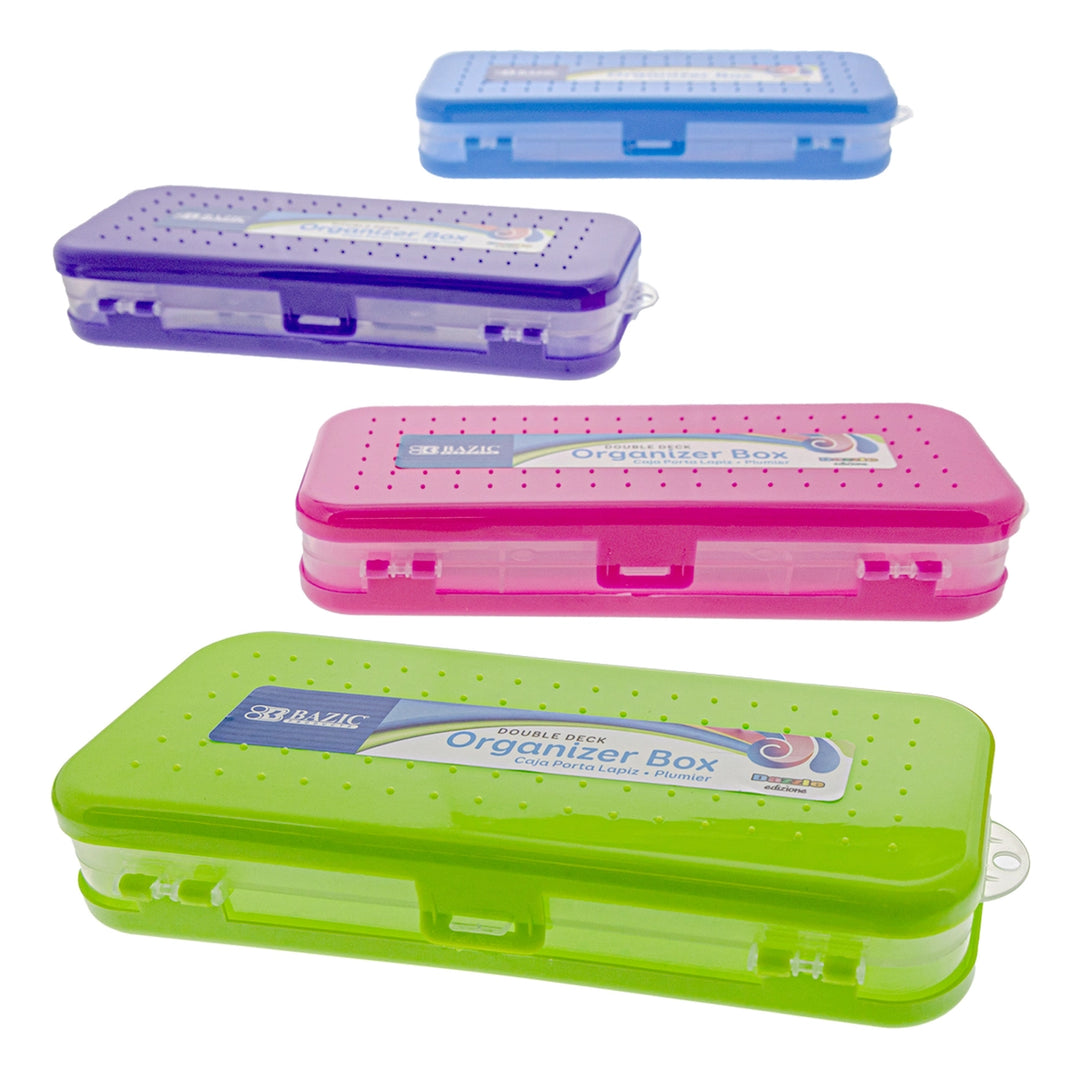 Bright Color Double-Deck Organizer Box