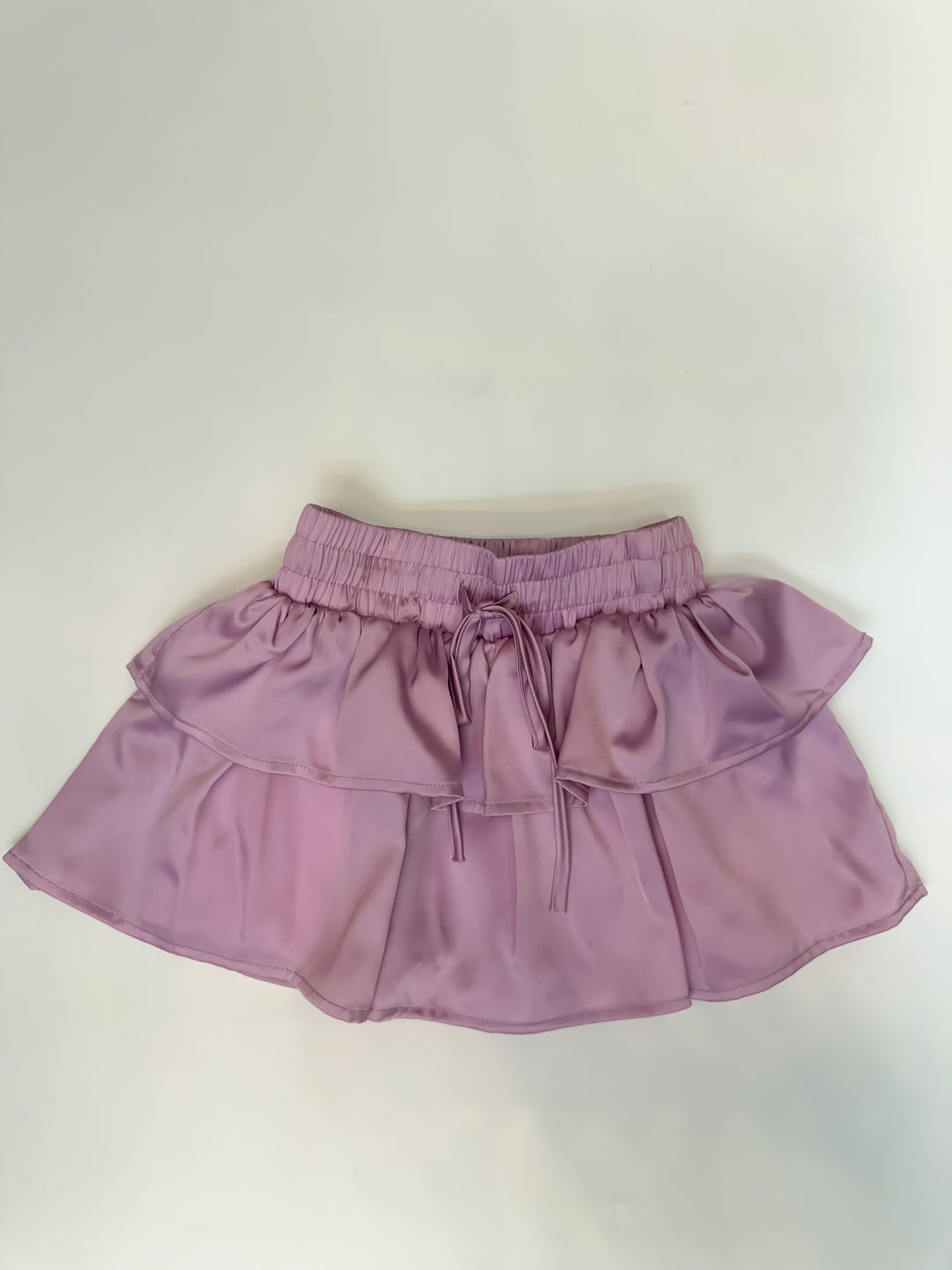 Willow Ruffle Satin Skort