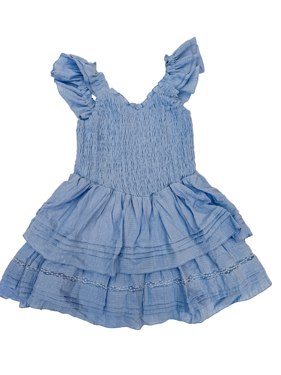 Dot Eyelet Dress Blue Line / L Dot Eyelet Dress Blue Line / L