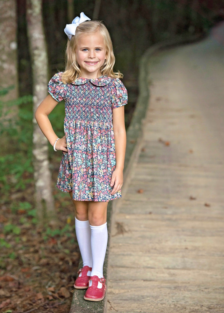 Everly Floral Smocked Dress