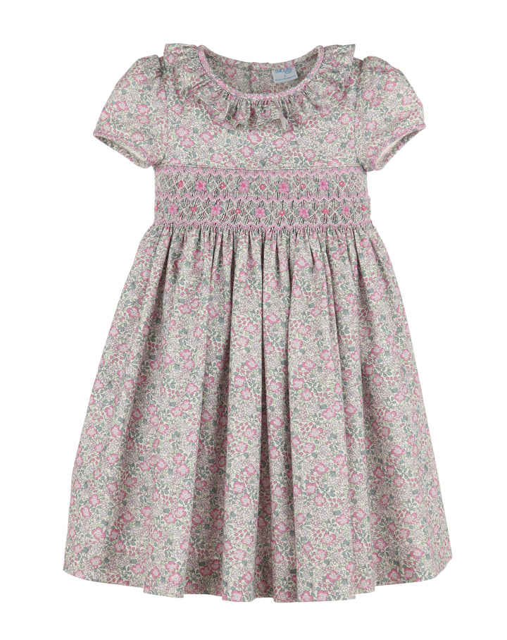 Lavish Floral Smock Dress