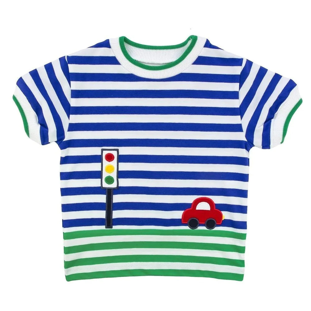 Stripe Knit Shirt w/Car