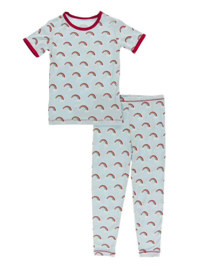 Print Short Sleeve Pajama Set