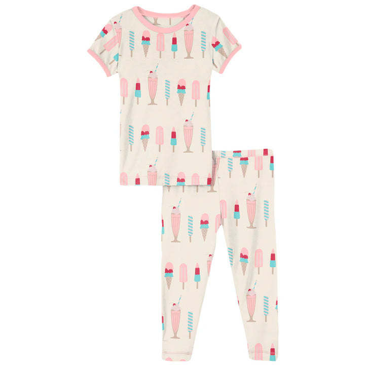 Print Short Sleeve Pajama Set