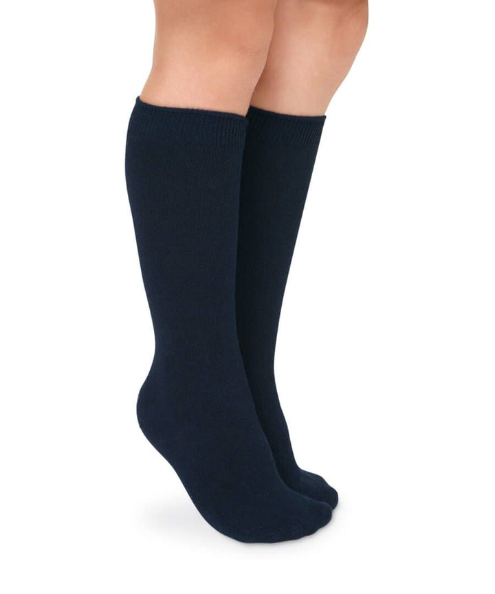 Smooth Toe Cotton Knee High Socks-2pk