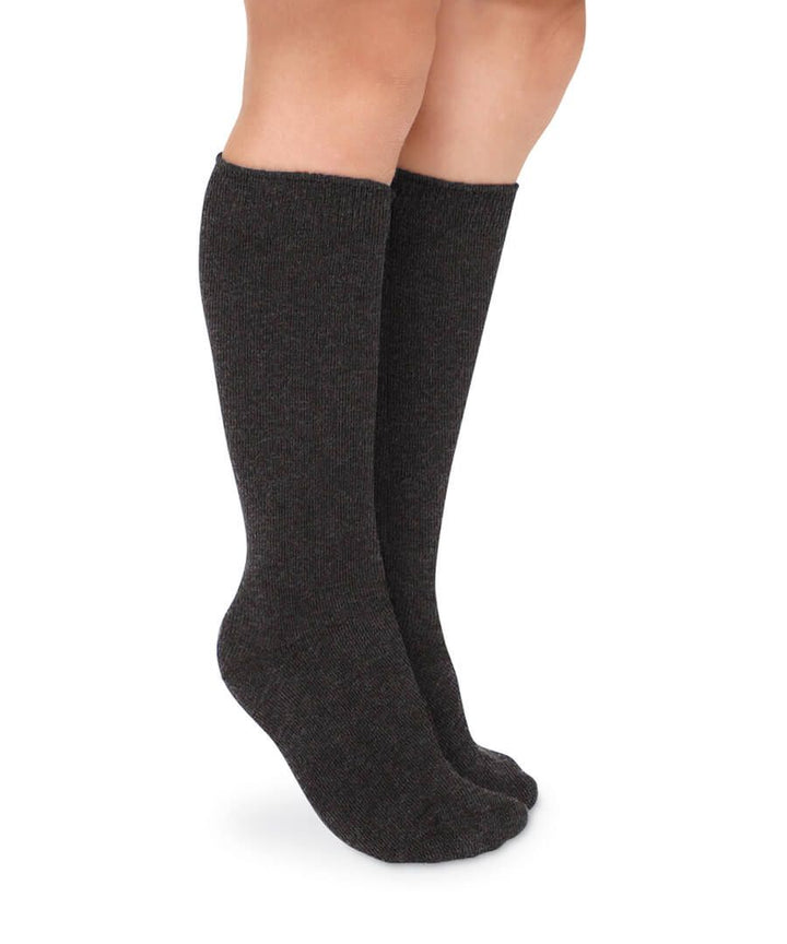 Smooth Toe Cotton Knee High Socks-2pk