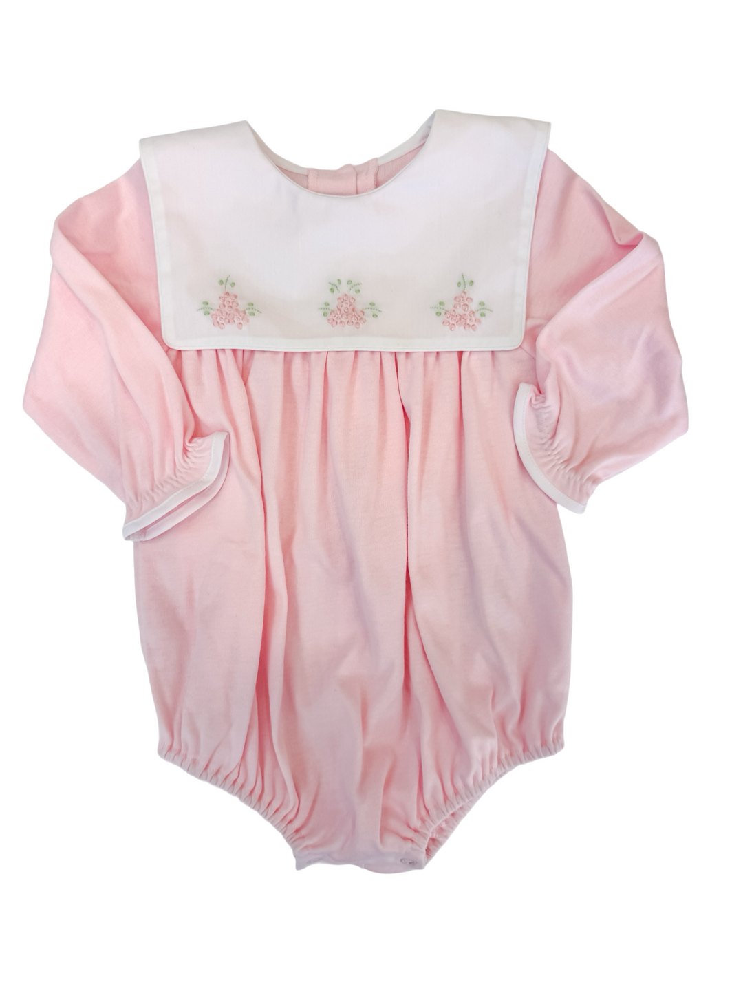 Knit Bubble w/White Square Collar-Longsleeve