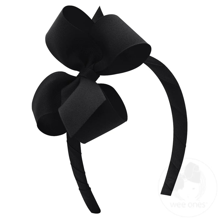 Classic Grosgrain Bow on Headband