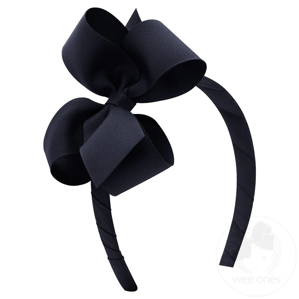 Classic Grosgrain Bow on Headband