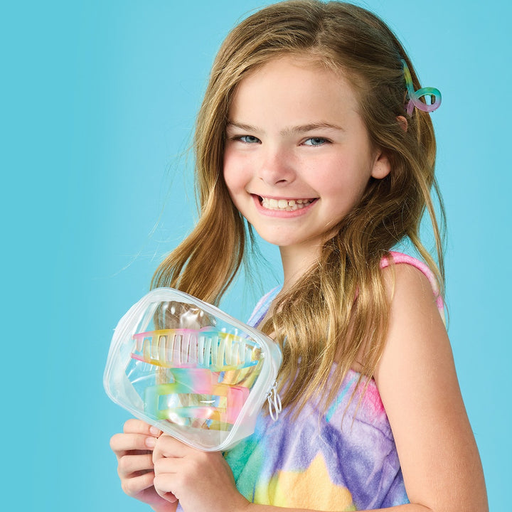 Rainbow Clips-3pk
