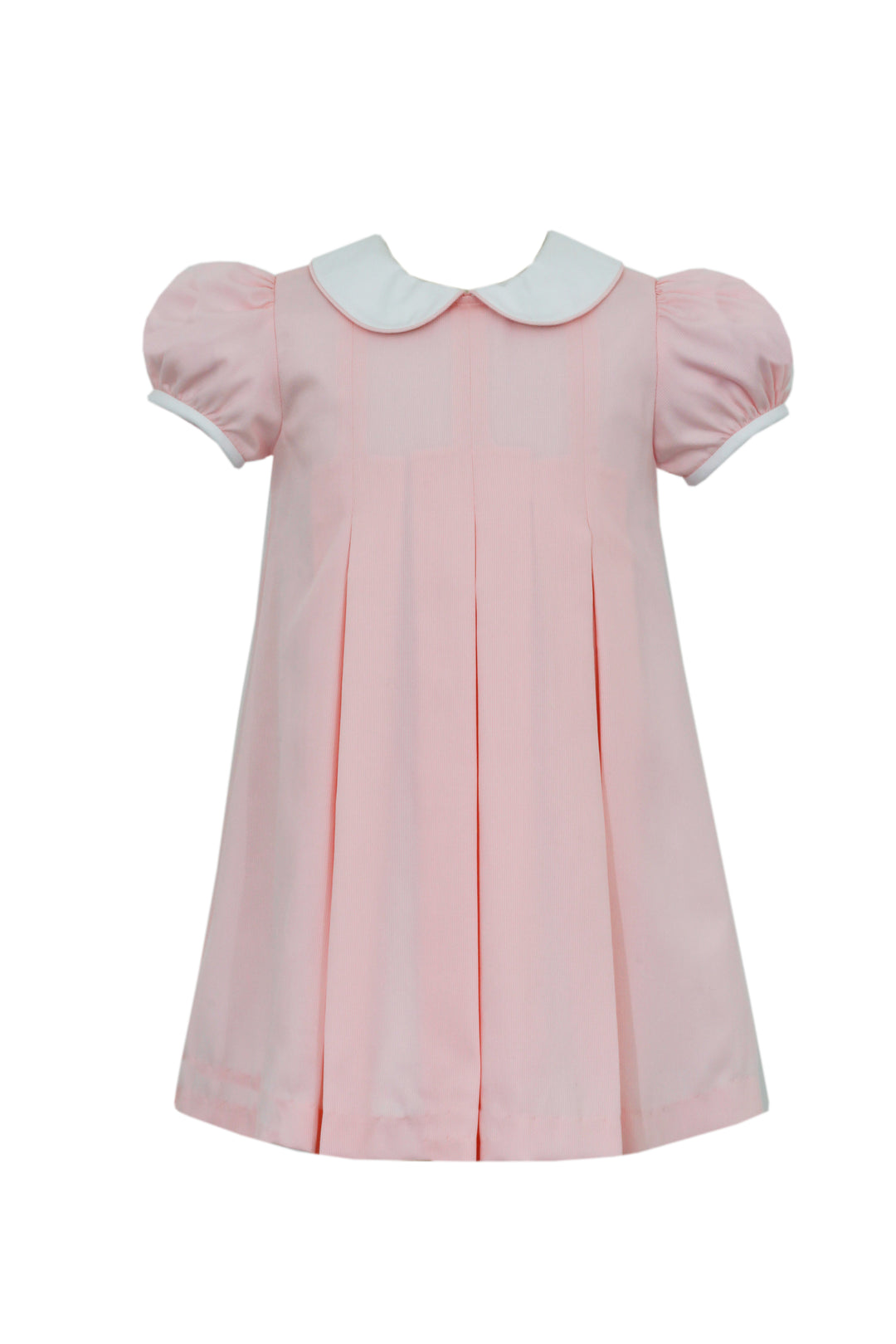 Pink Pique Dress w/Pleats