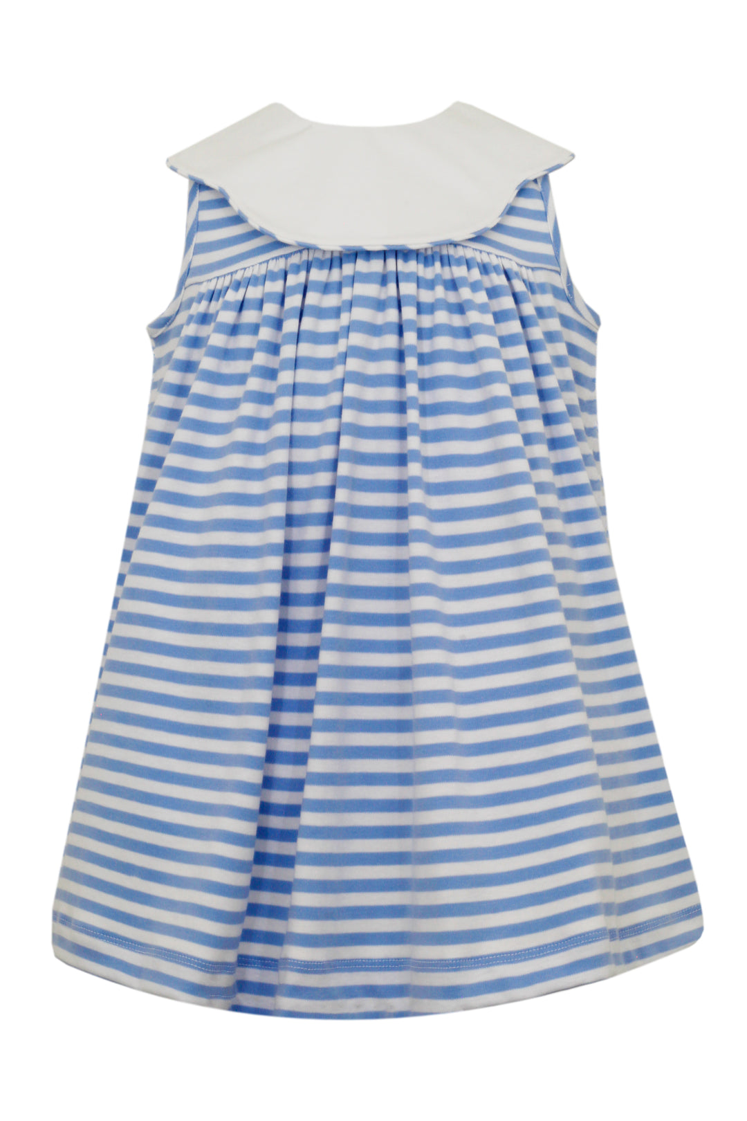Light Blue Stripe Sleeveless Dress