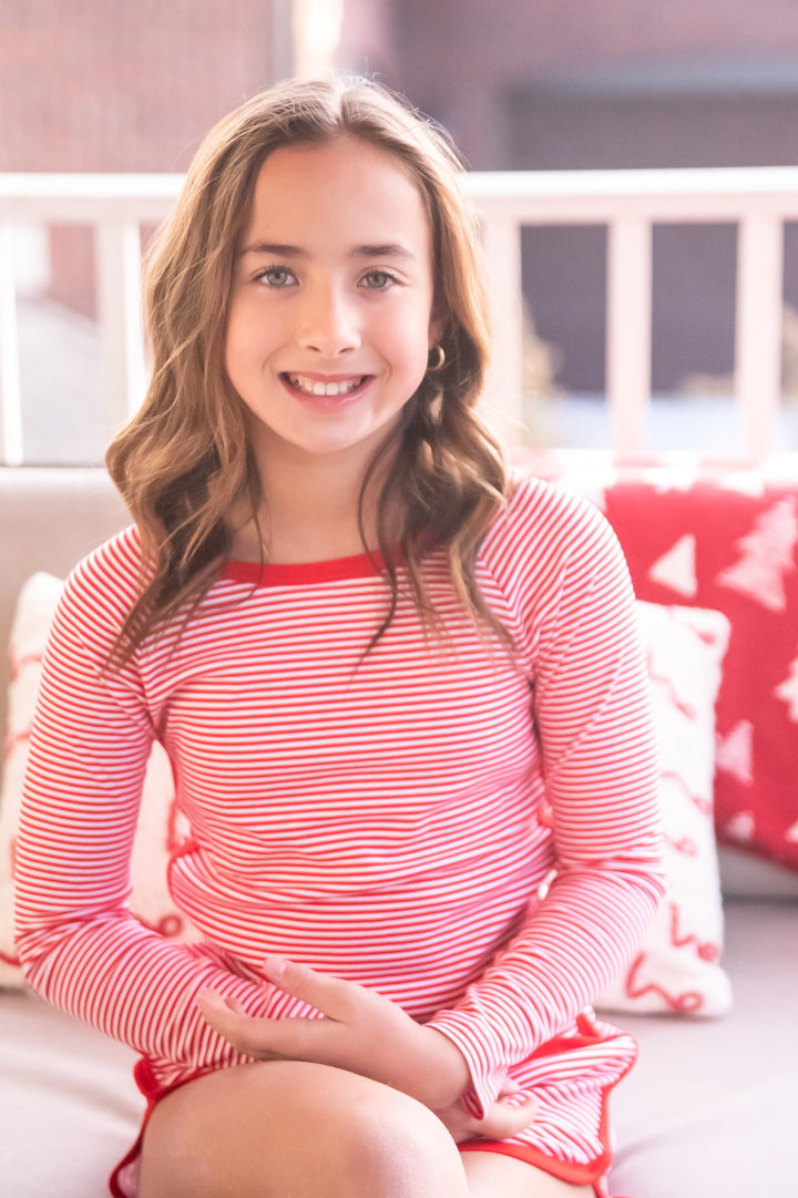 Basic Stripe Longsleeve Lounge Set