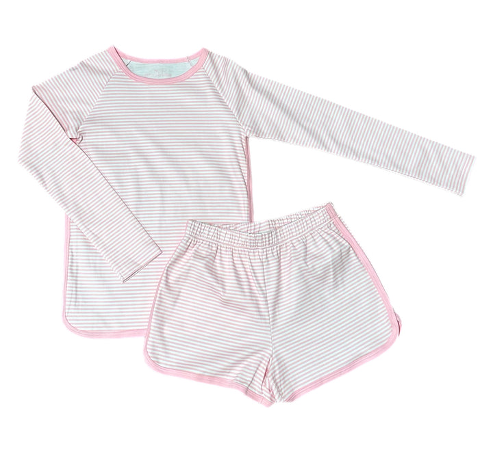 Basic Stripe Longsleeve Lounge Set