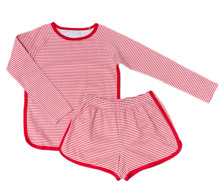 Basic Stripe Longsleeve Lounge Set