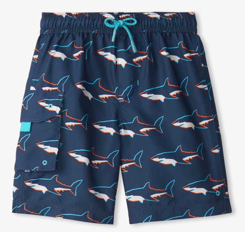 Swimming Sharks Board Shorts