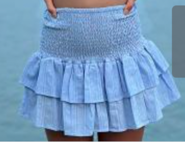 Smocked Waist Tiered Skirt