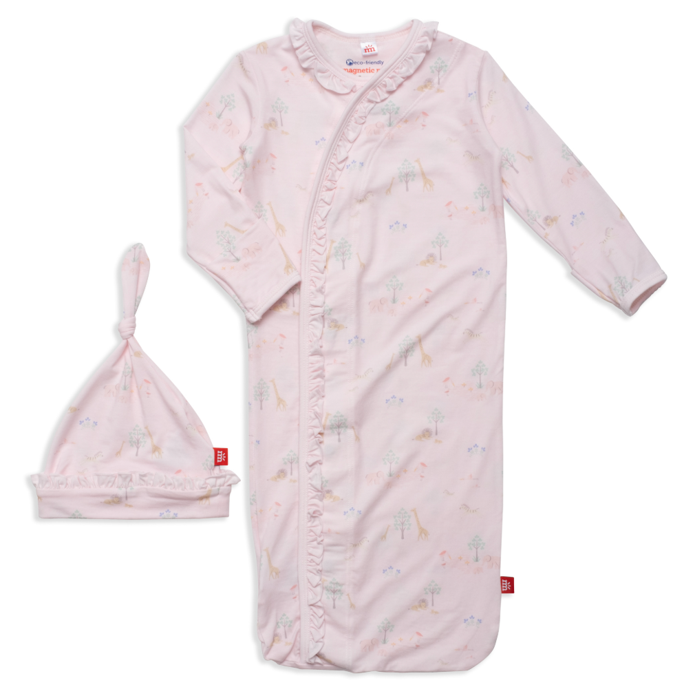 Serene Safari Gown/Hat Set