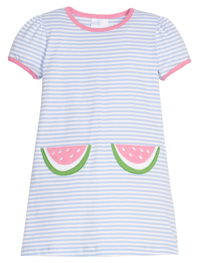 Applique Pocket T-Shirt Dress