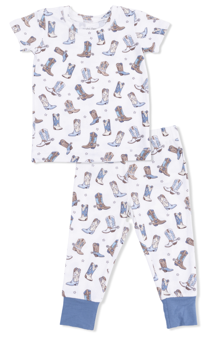 Cowboy Boots Shortsleeve Loungewear Set