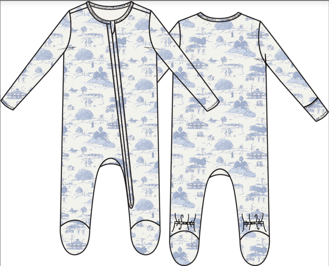 Simple Golf 2 Way Zipper Footie