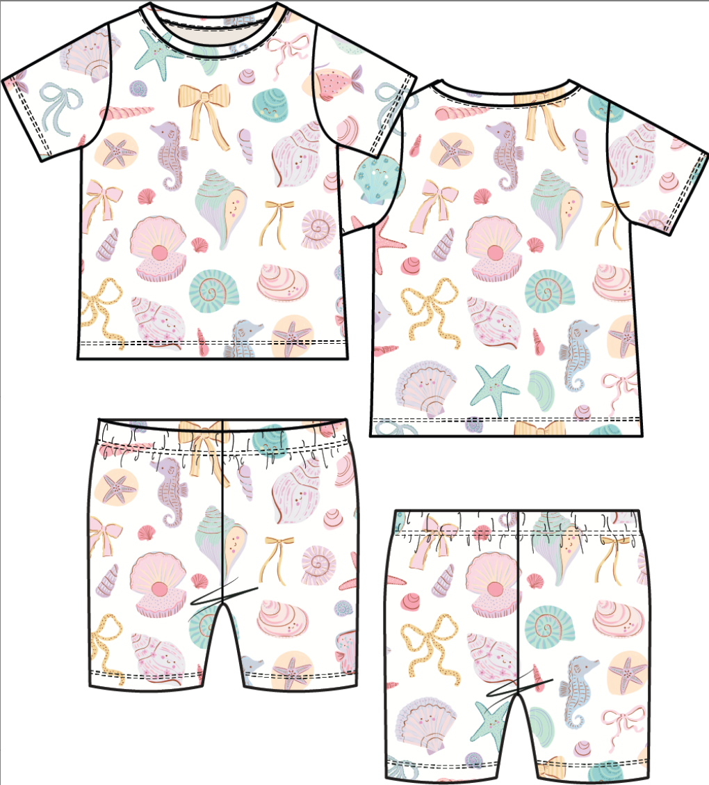 Beach Days Loungewear Short Set