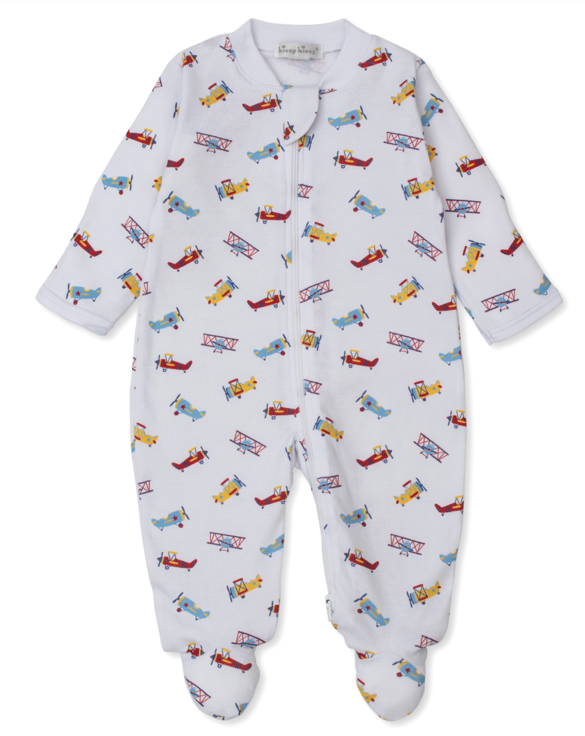 Let's Fly Away Footie w/Zip