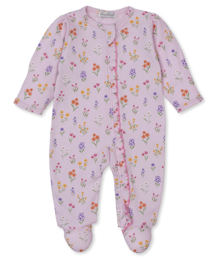 Summer Wildflowers Footie w/Zip