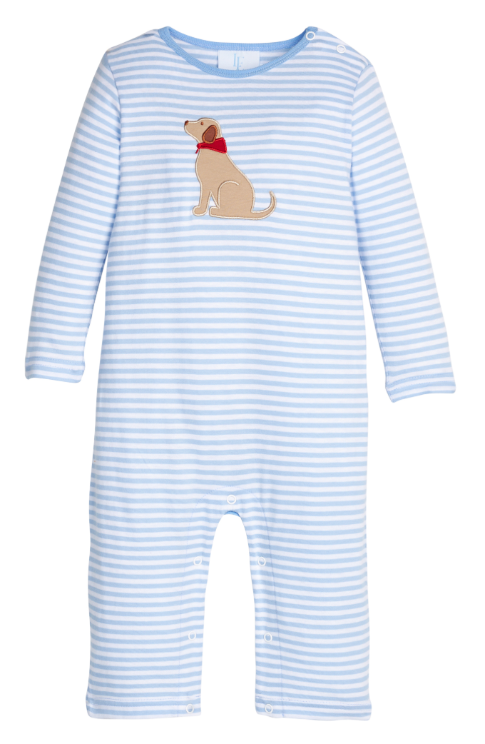 Applique Romper-Seated Lab