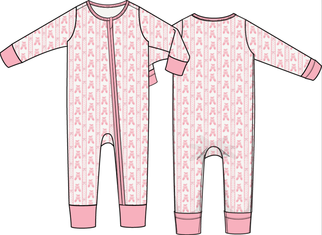 Ballet Shoes Ribbon Stripe Convertible Romper