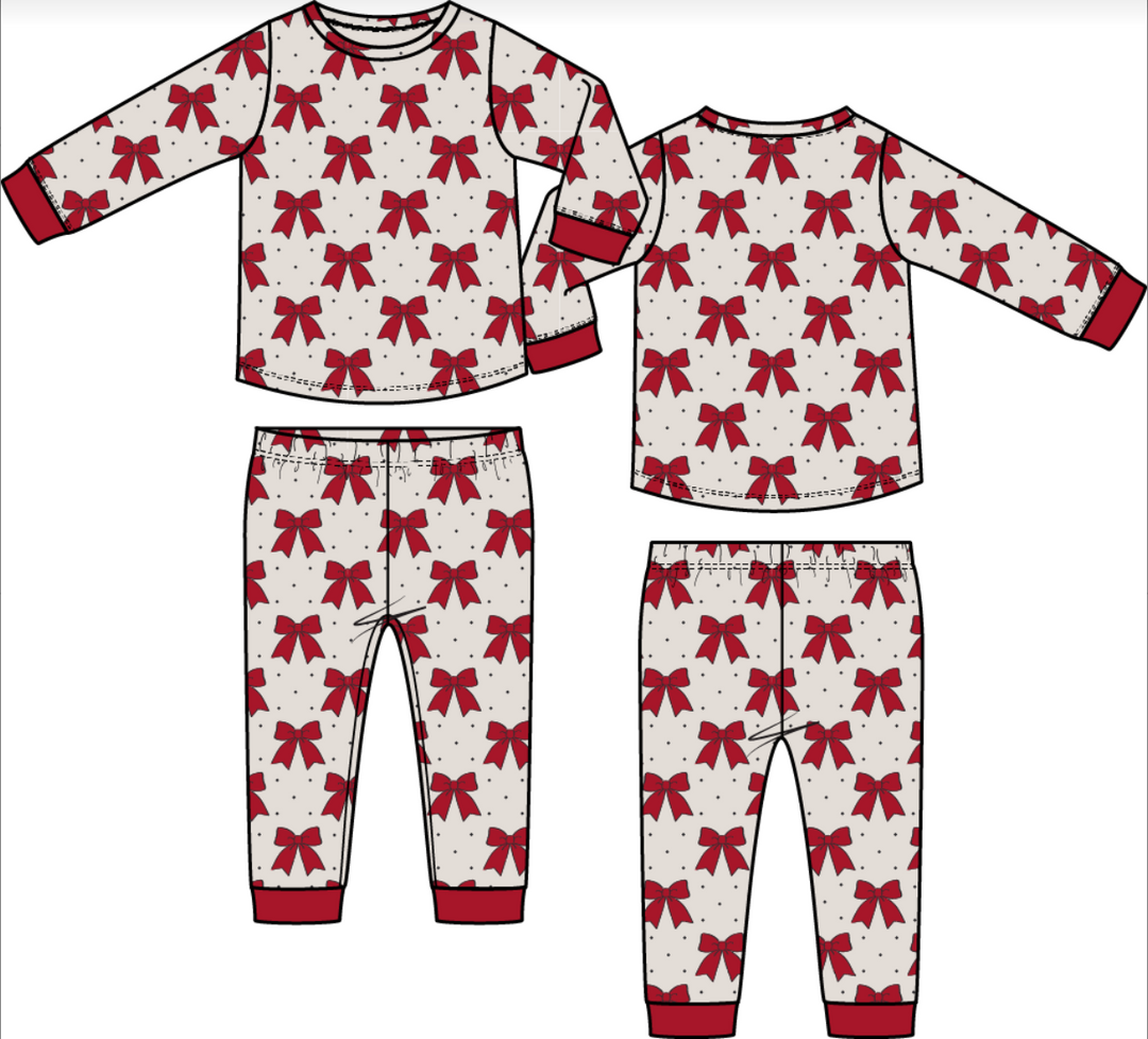Festive Bows Loungewear Set