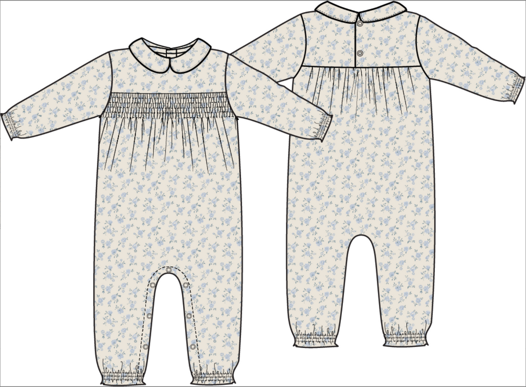 Rose Briar Smocked Romper