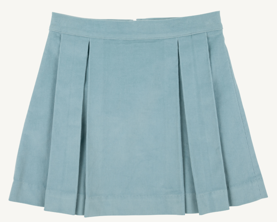 Parson Pleated Skirt-Corduroy