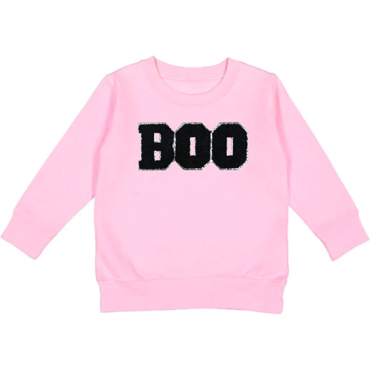 Boo Patch Halloween Sweatshirt