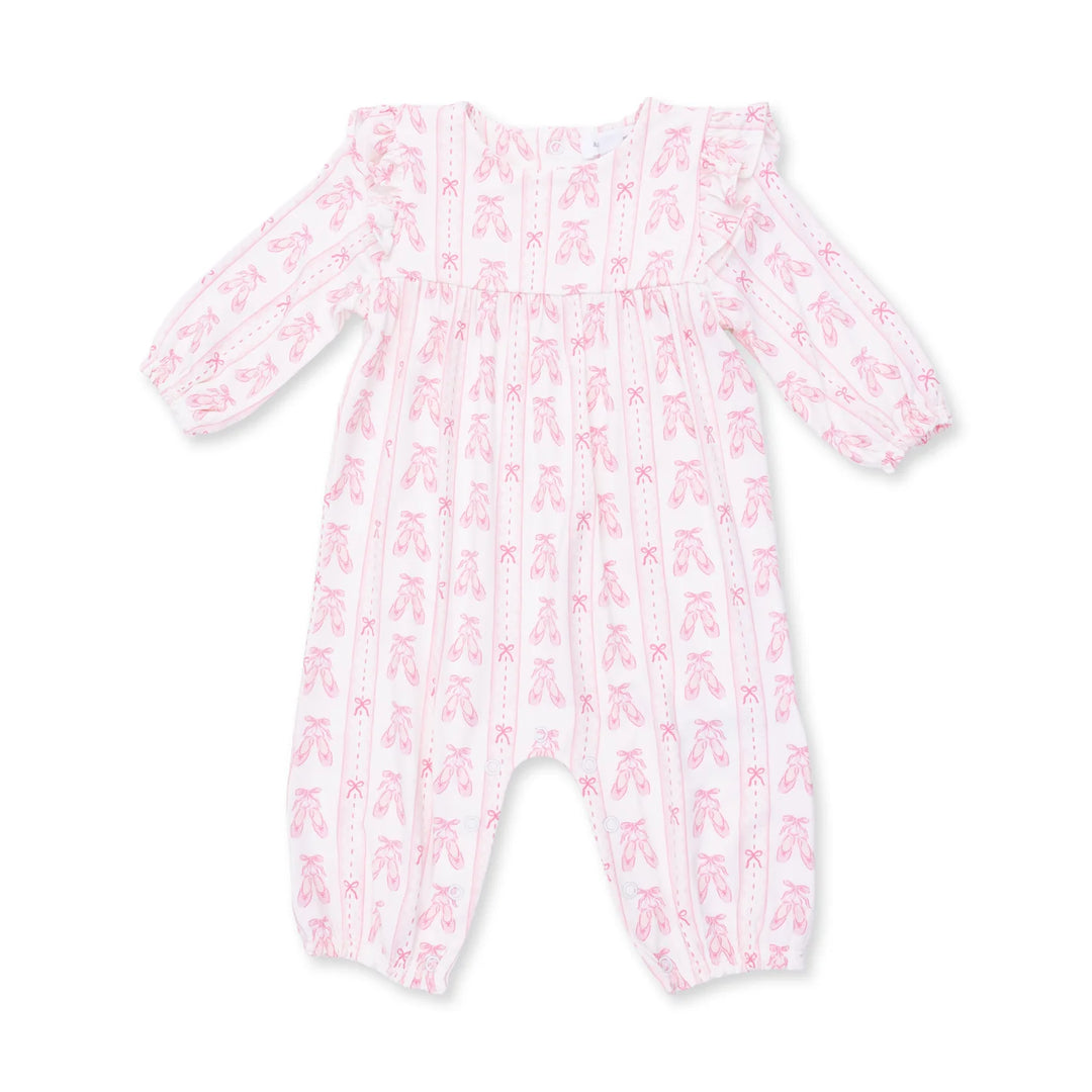 Ballet Shoes Ribbon Stripe Romper