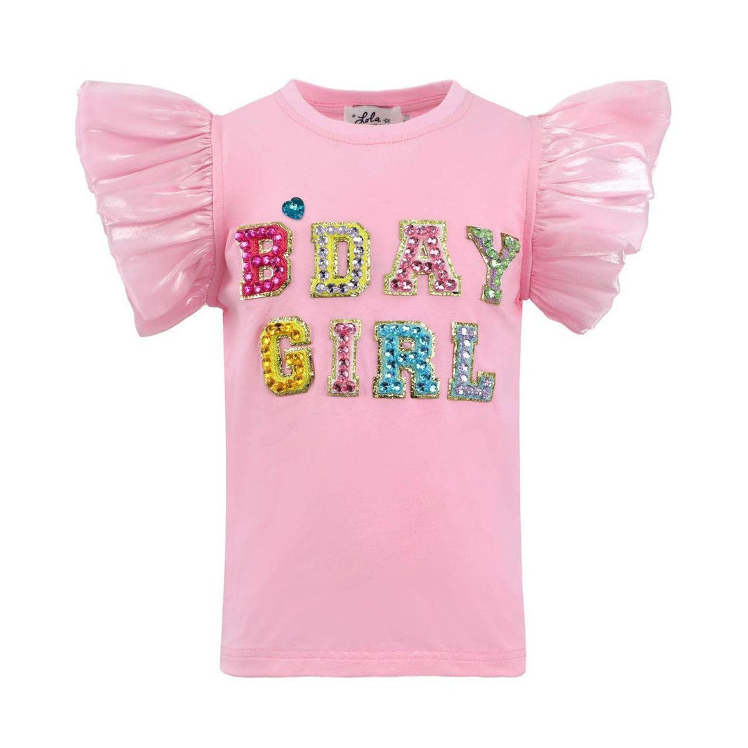 Birthday Girl Gem Ruffle Shirt