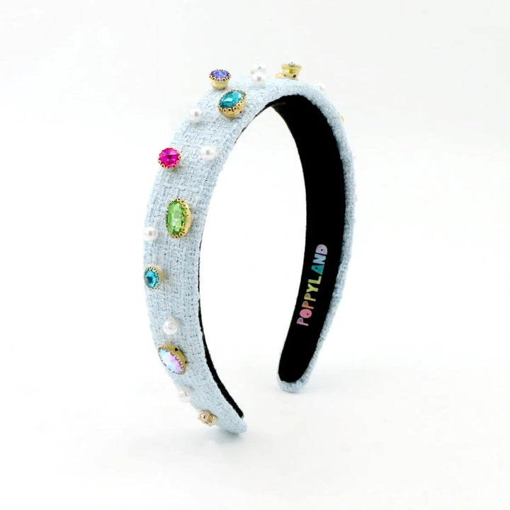 Poppyland Tweed Bejeweled Headband