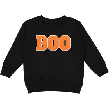 Boo Patch Halloween Sweatshirt