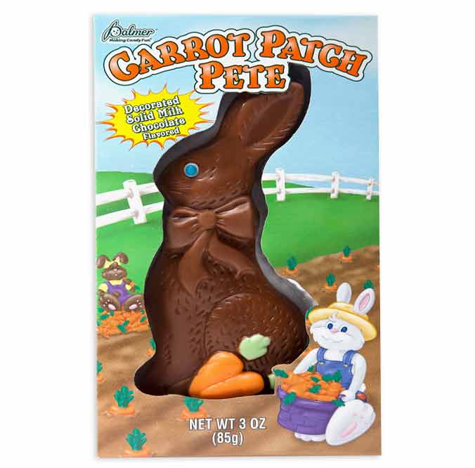 Carrot Patch Pete Milk Chocolate Bunny