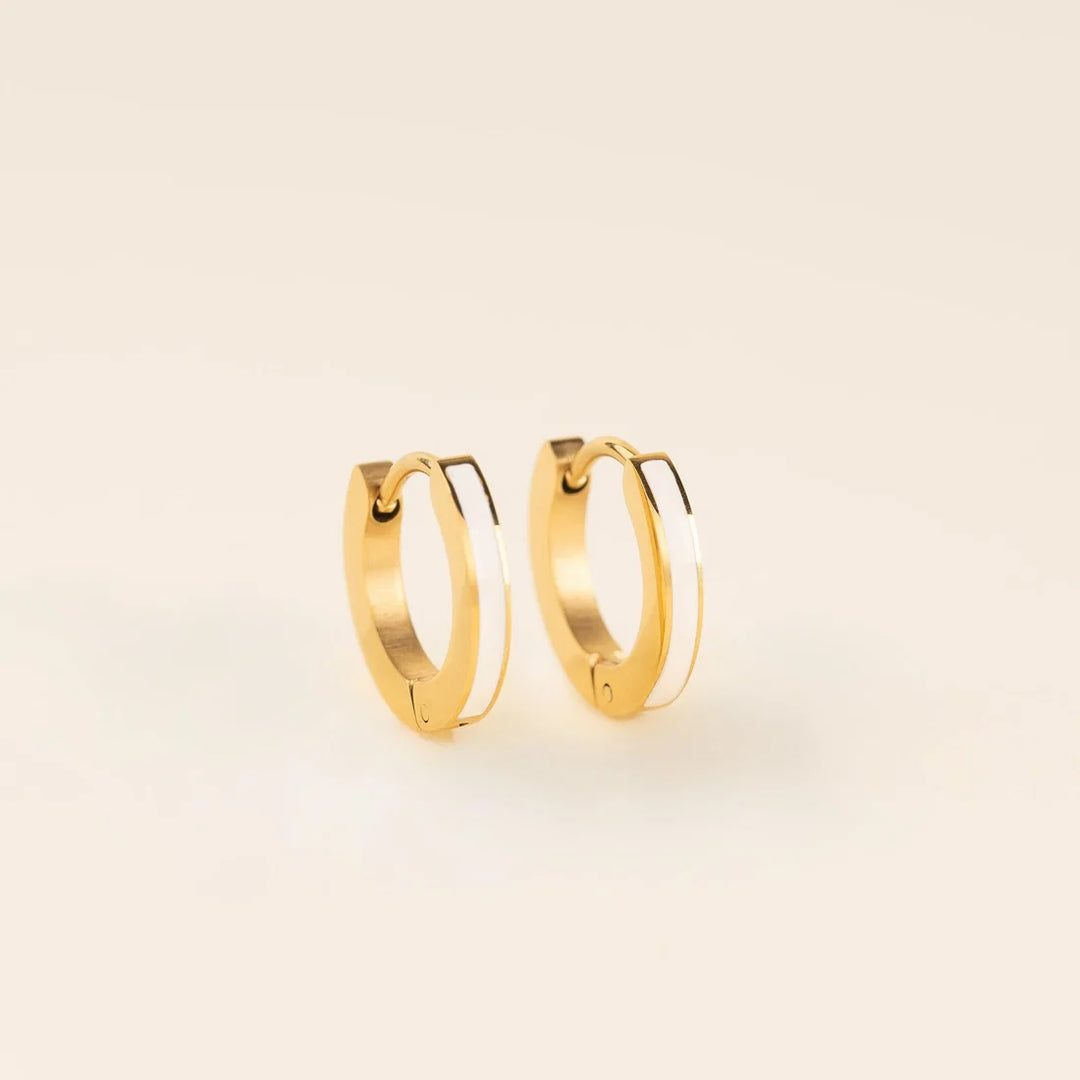 Color Huggie Hoop Earrings