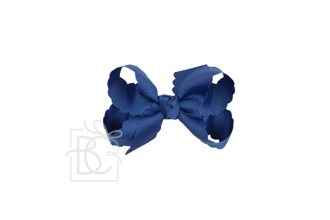 Scalloped Edge Bow Grosgrain