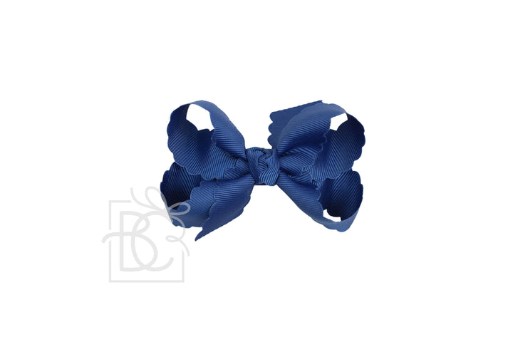 Scalloped Edge Bow Grosgrain